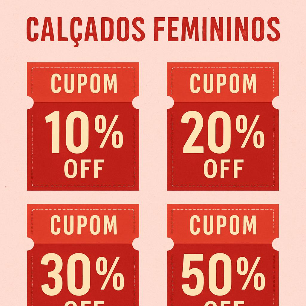 Cupons de Desconto Calçados Femininos