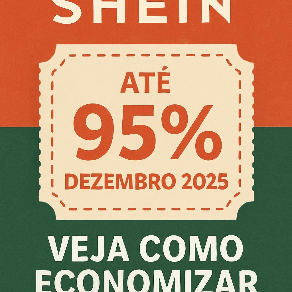 Cupom Shein com até 95% Dezembro 2025 – Veja Como Economizar de Verdade