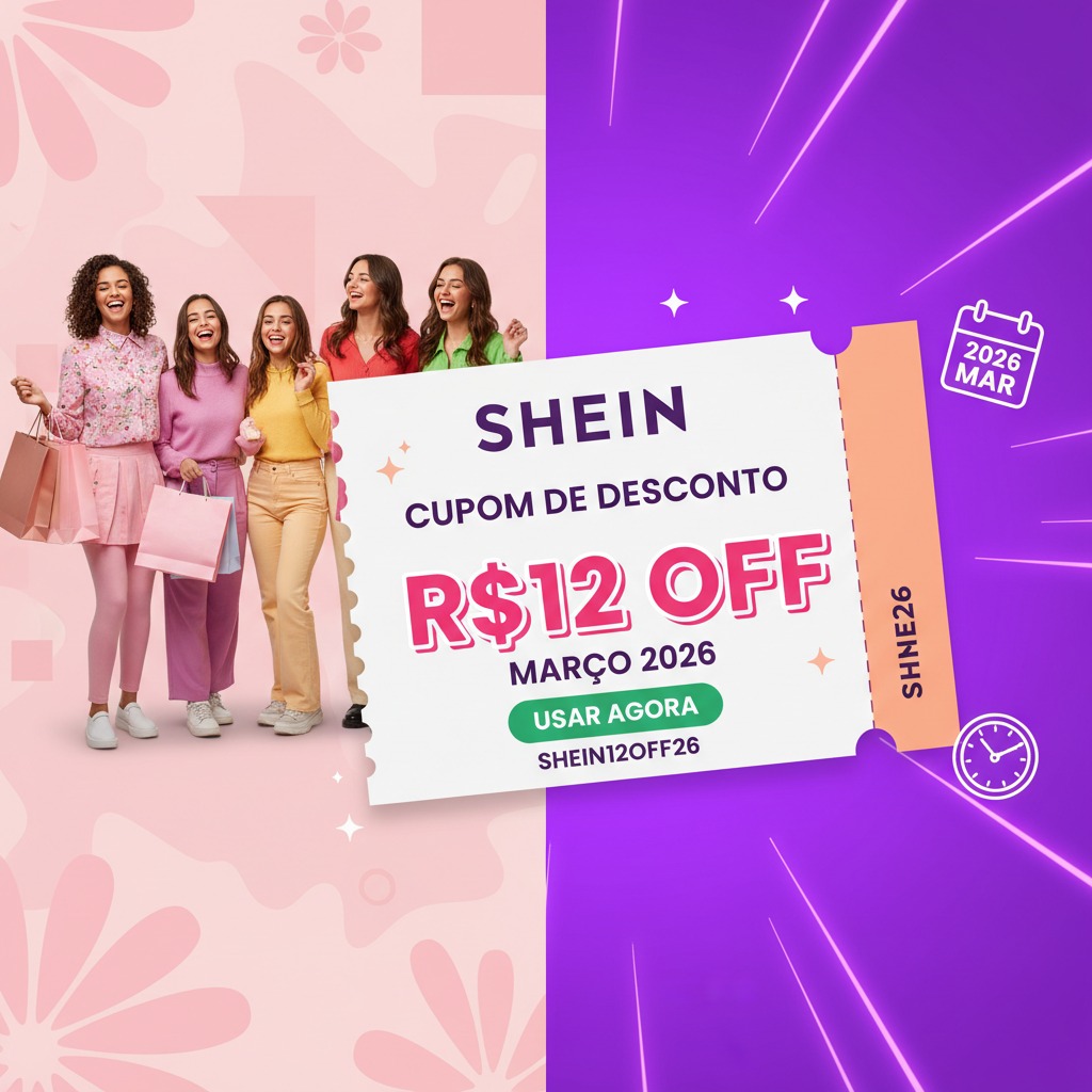 Descubra o Cupom de desconto SHEIN R$12 OFF Março 2026 Hoje