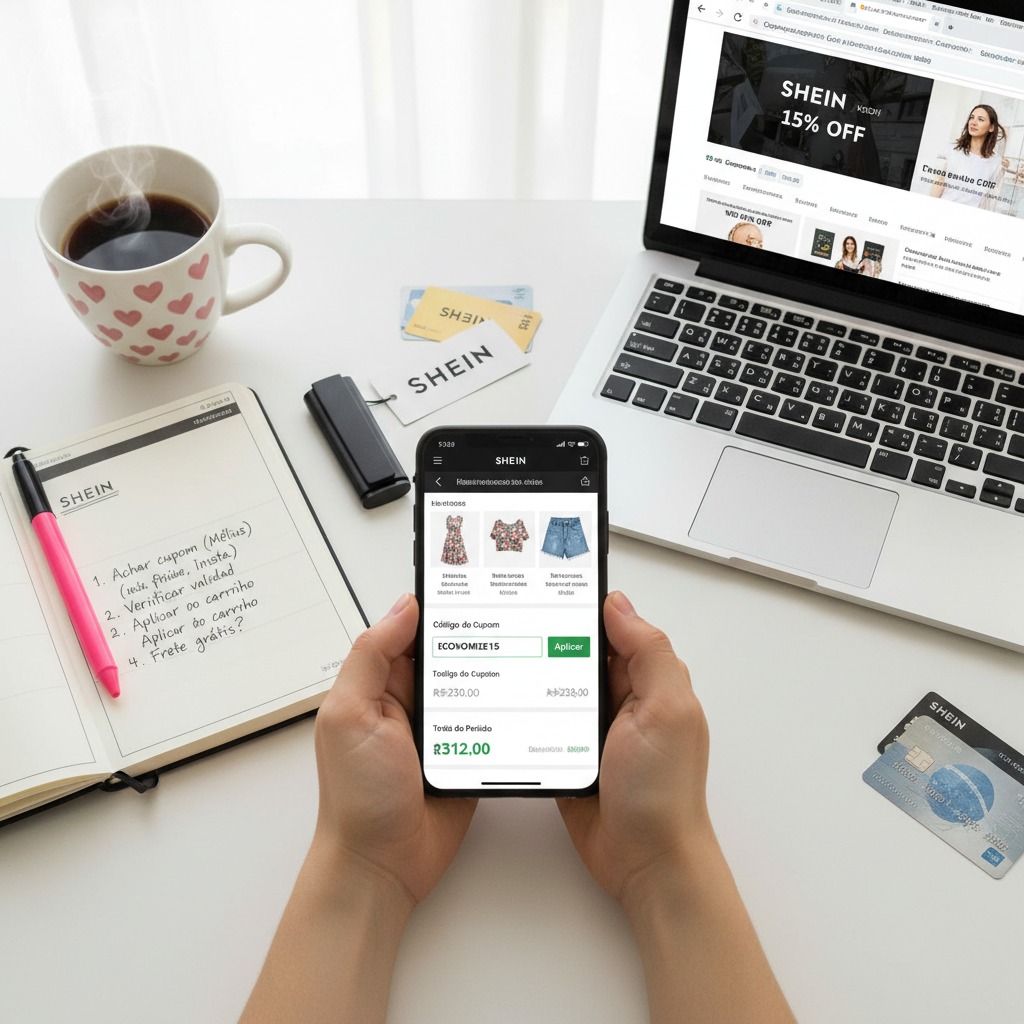Como usar código desconto shein válido agora brasil para economizar