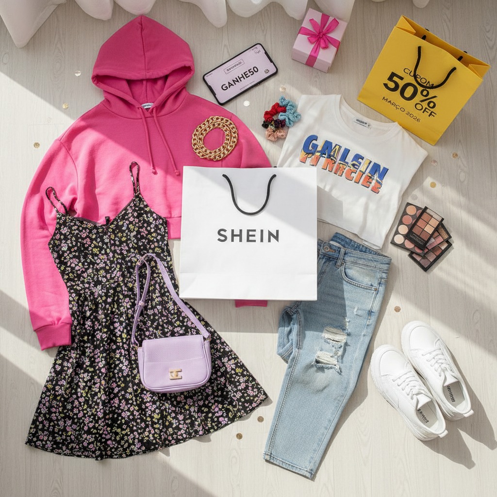 Guia definitivo: Como conseguir cupom Shein 50% março 2026